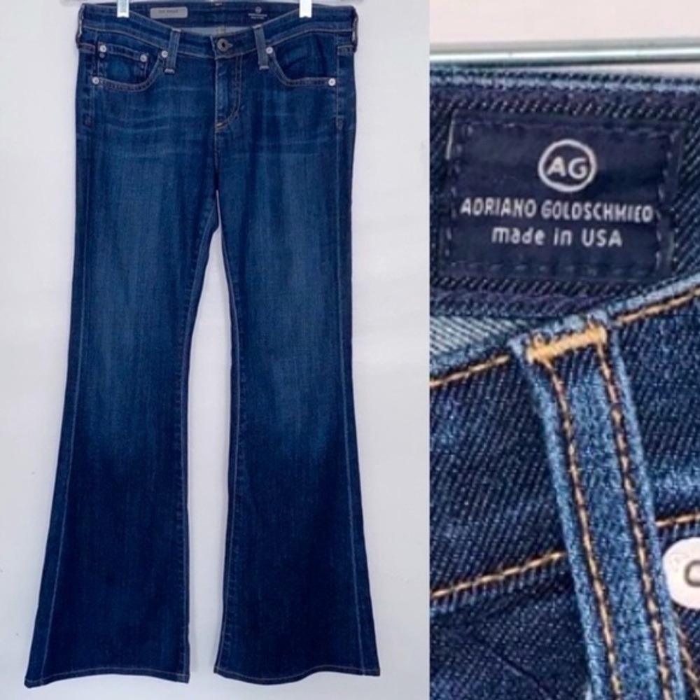 The Belle Dark Rinse Flare Wide Leg Bell Bottom jeans​​
